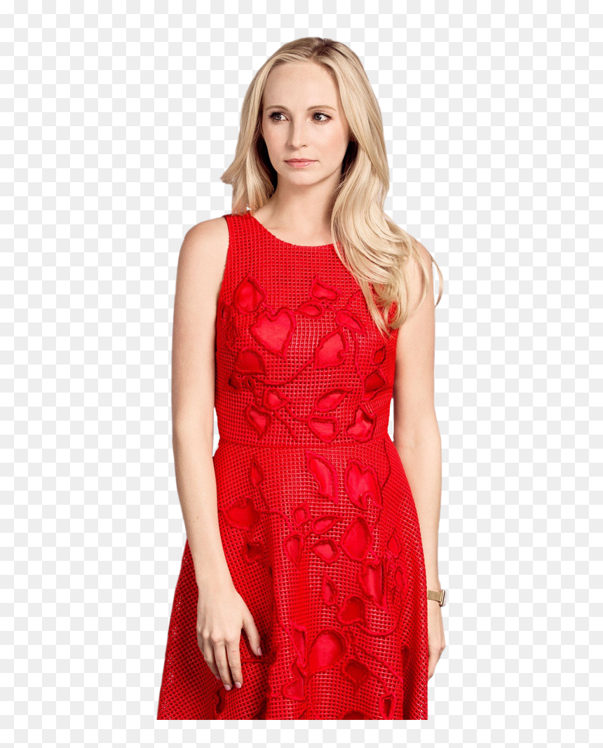 Png, Transparent, And Candice Accola Image - Candice Accola In Dress, Png Download - caroline forbes png