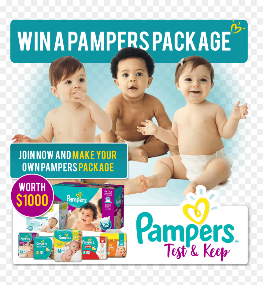 Pampers, HD Png Download - pampers png