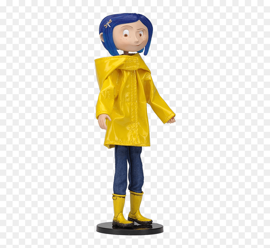 Coraline Neca On Raincoat, HD Png Download - coraline png