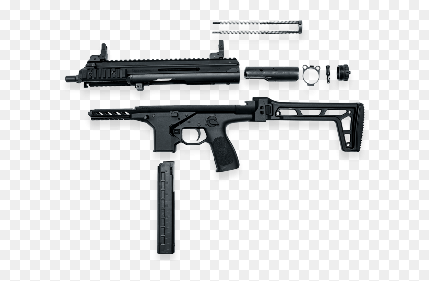 Pmx Is Designed With Polymer Materials And Light Alloy - Pistola Mitragliatrice Beretta M12, HD Png Download - smg png