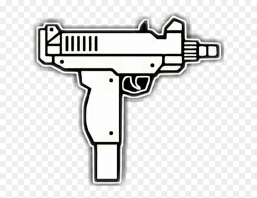 Banner Freeuse Stock Sticker By Axel Us - Uzi Gun Clipart, HD Png Download - smg png
