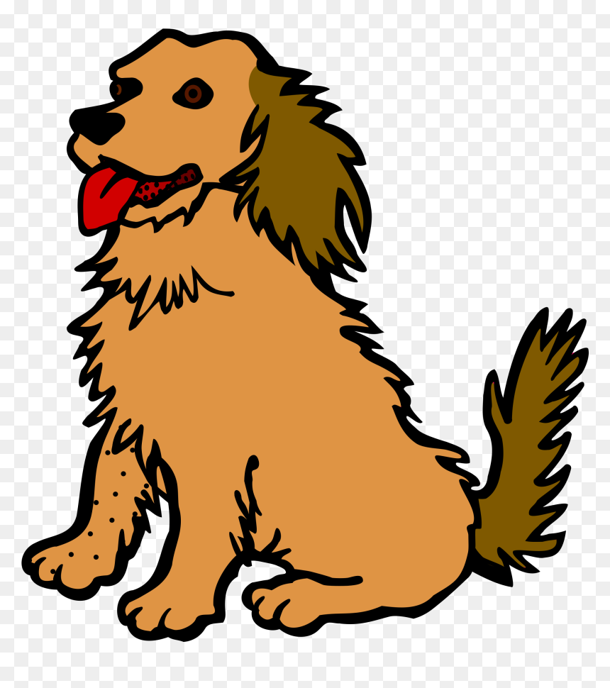 Dog Line Art Png, Transparent Png - tongue png
