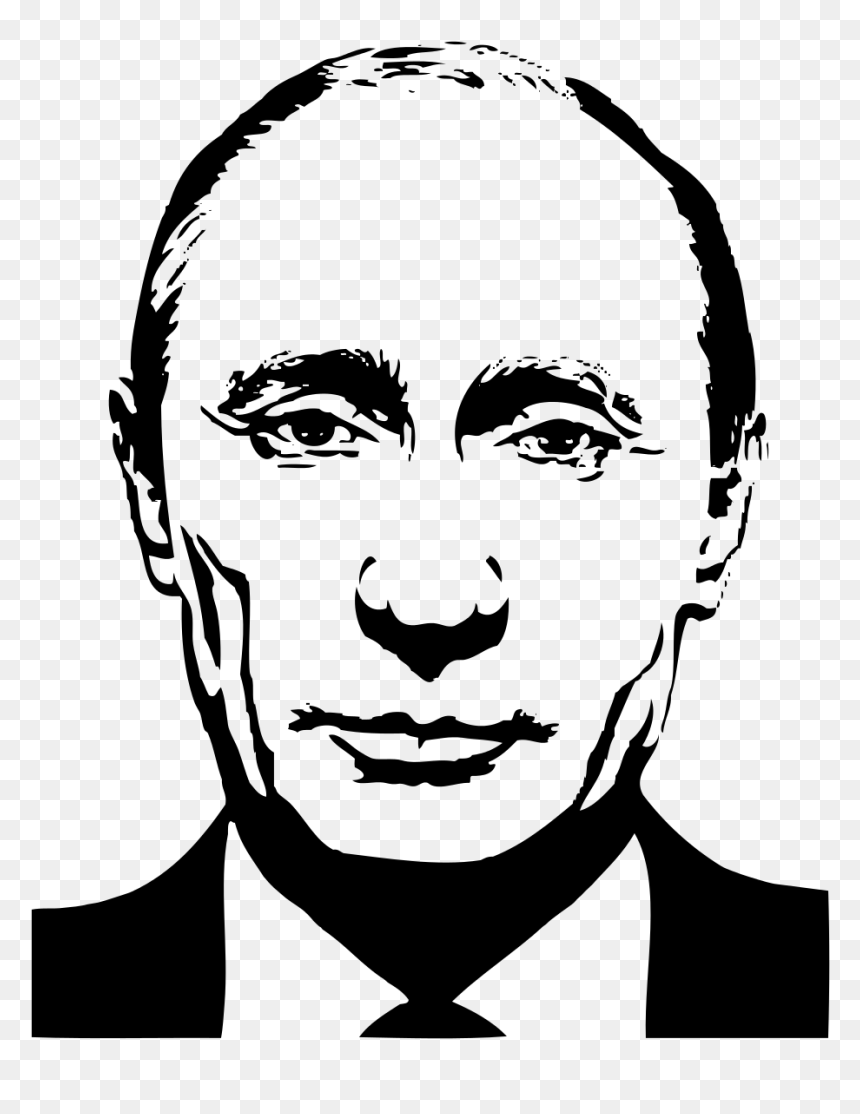 Black And White Putin, HD Png Download - putin png