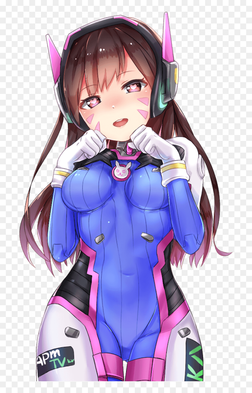Dva Overwatch Kawaii, HD Png Download - dva png