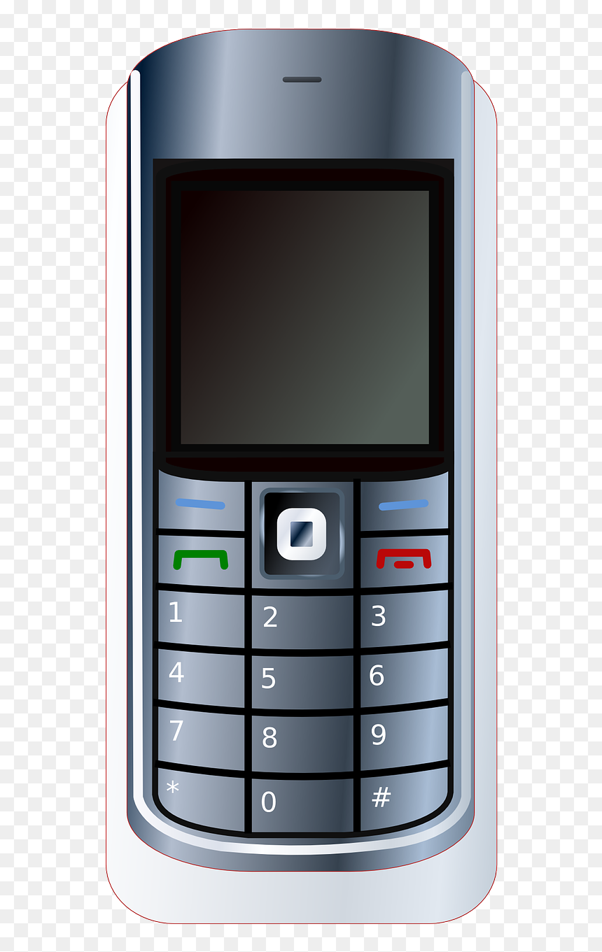 Cell Phone Clipart, HD Png Download - cellphone png