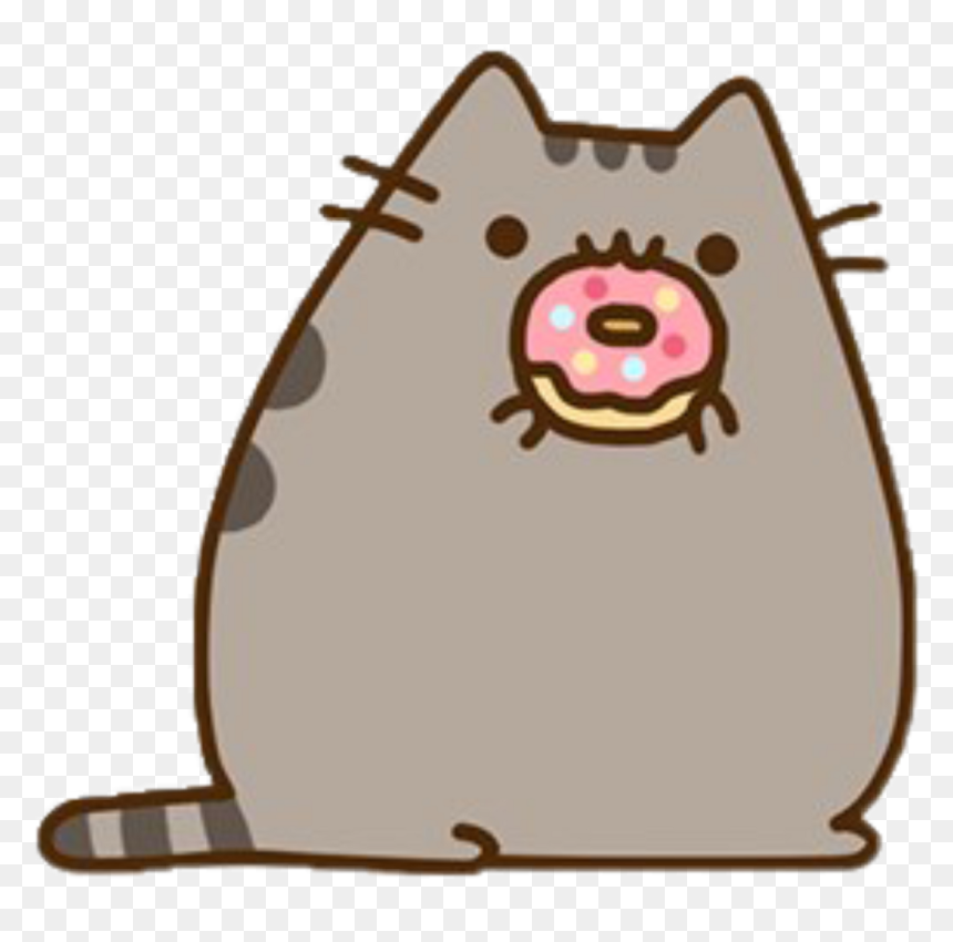 Pusheen Eating Donut, HD Png Download - pusheen png