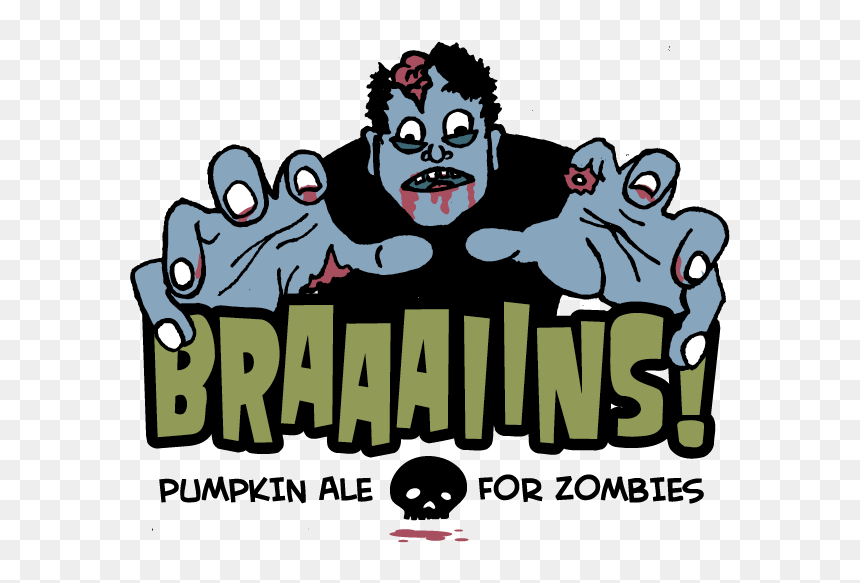 Spring House Braaiiins - Braaaiins! - Spring House Brewing Company, HD Png Download - zombies png