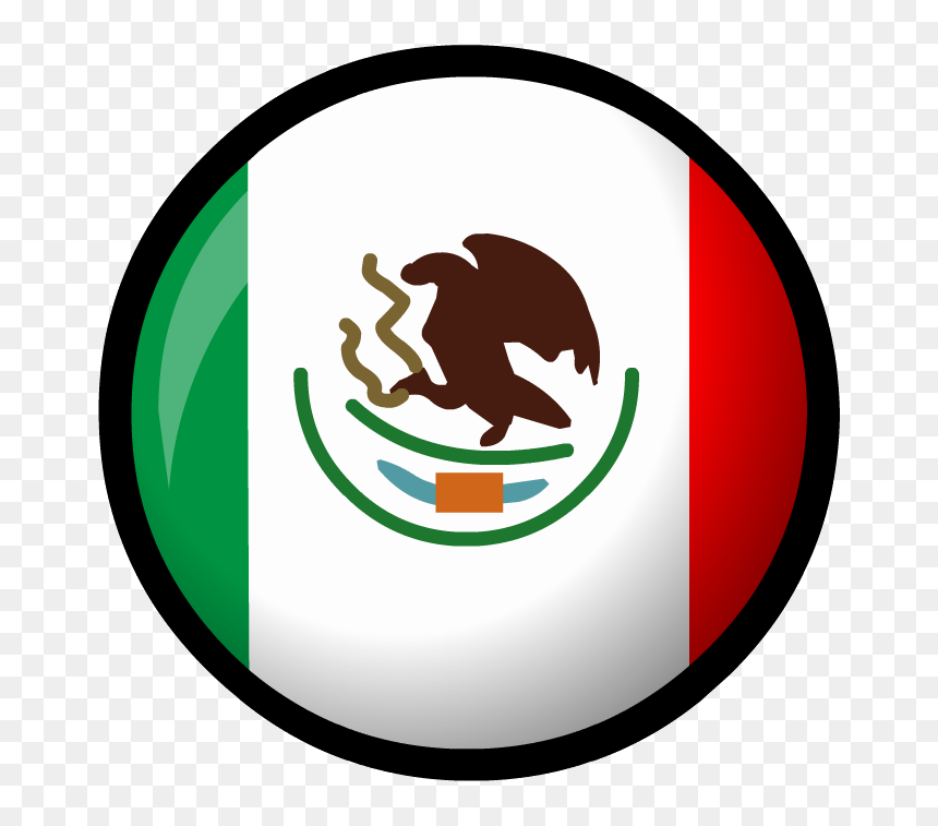 Club Penguin Mexico, HD Png Download - mexico flag png