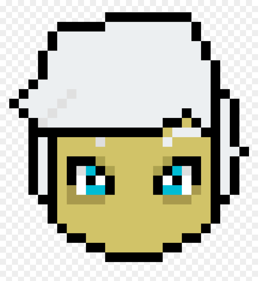 Pixel Art Cute Ghost, HD Png Download - anime face png