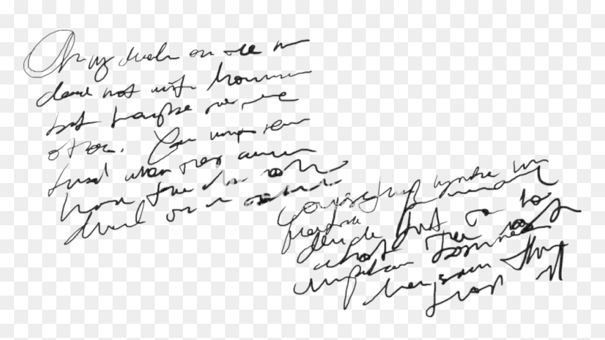 Text Png Aesthetic, Transparent Png - writing png