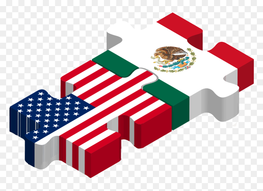 Usa South Korea Flags, HD Png Download - mexico flag png