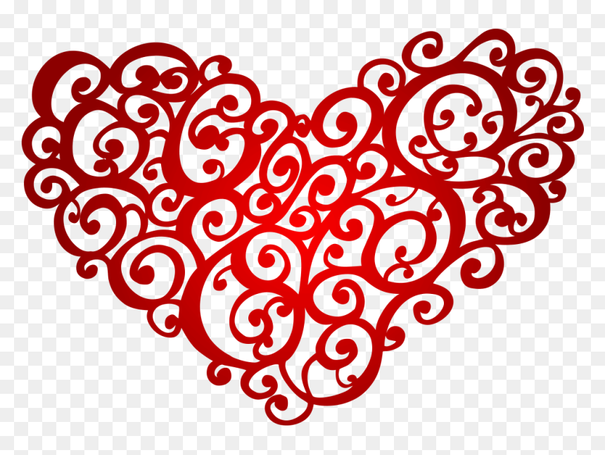 Transparent Hearts Silhouette Png, Png Download - heart vector png