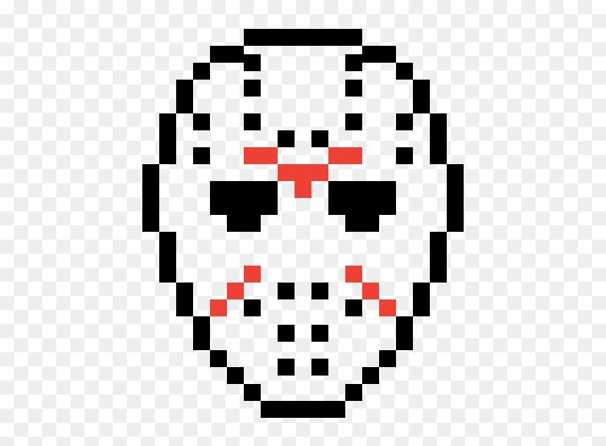 Jason Voorhees Pixel Art, HD Png Download - jason mask png