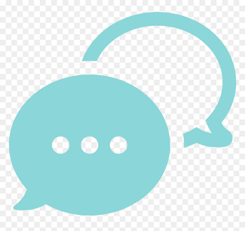 Blue Green Speech Bubbles, HD Png Download - chat bubble png