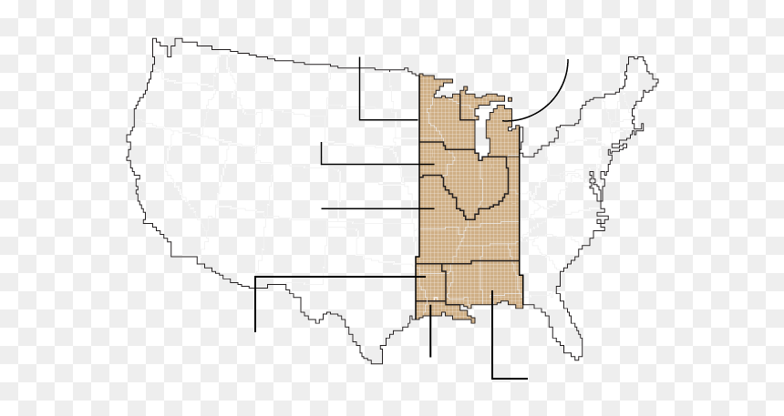 Map, HD Png Download - us map png