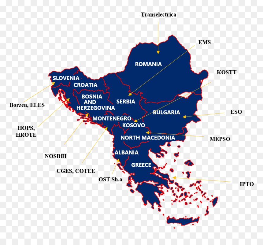 Croatia Montenegro Serbia Slovenia, HD Png Download - us map png