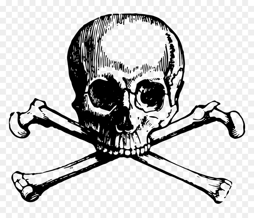 Skull And Bones Png, Transparent Png - skull and crossbones png