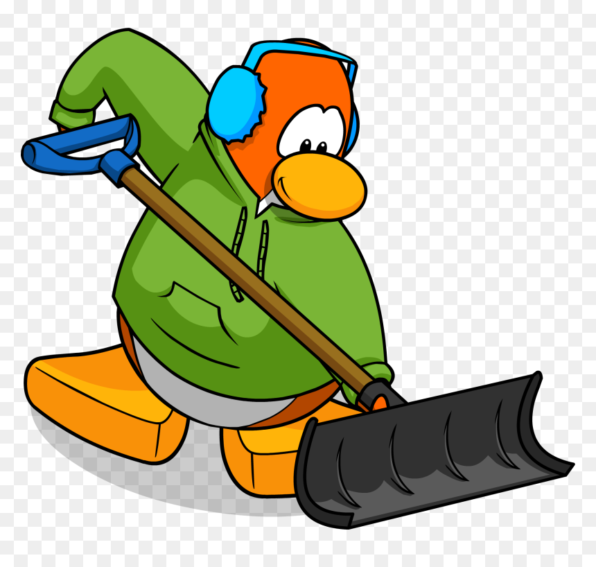 Club Penguin Snow Shovel, HD Png Download - shovel png