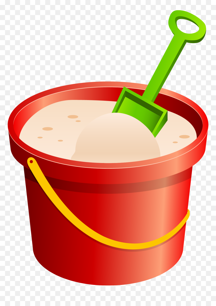 Sand Bucket Clipart, HD Png Download - shovel png