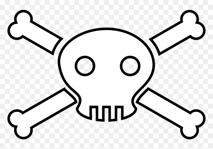 Death Clipart, HD Png Download - skull and crossbones png