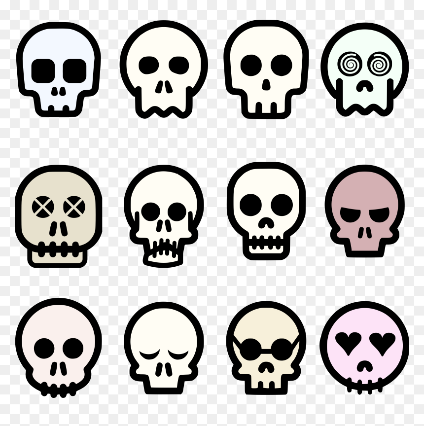 Skull Clipart, HD Png Download - skull and crossbones png
