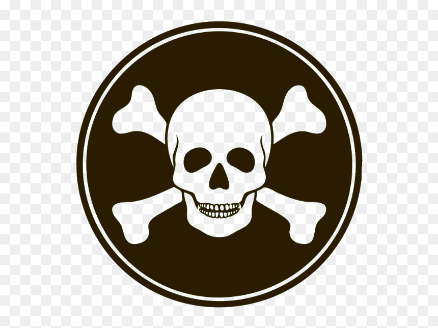 Skull Jolly Roger, HD Png Download - skull and crossbones png