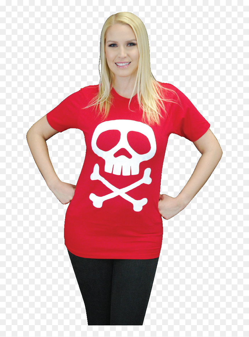 Girl, HD Png Download - skull and crossbones png
