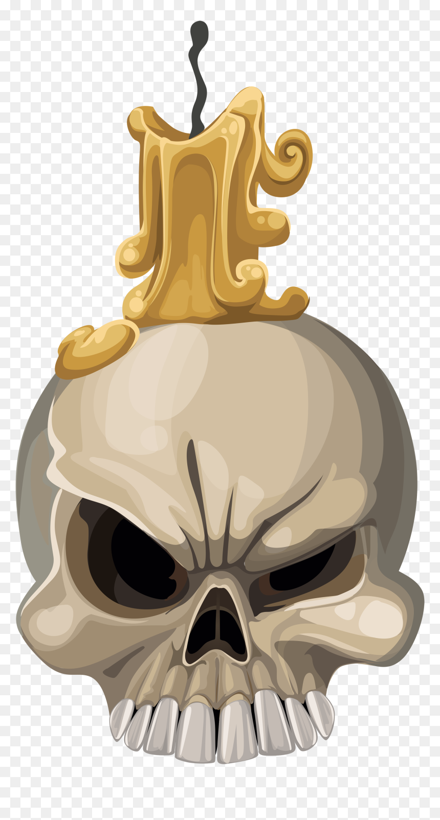 Halloween Candles Clipart, HD Png Download - skull and crossbones png
