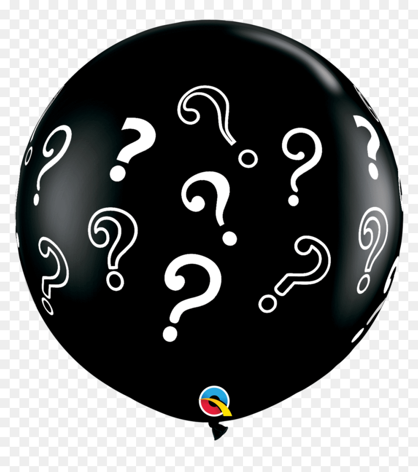 Baby Balloon Reveal Qualatex, HD Png Download - question marks png