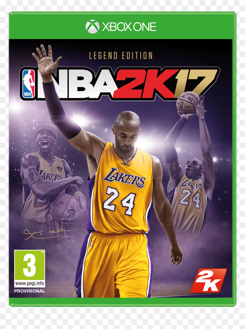 Nba 2k17 Gold Edition, HD Png Download - kobe bryant png