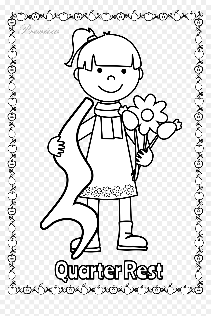 Fall Musical Posters For Coloring, HD Png Download - treble clef png