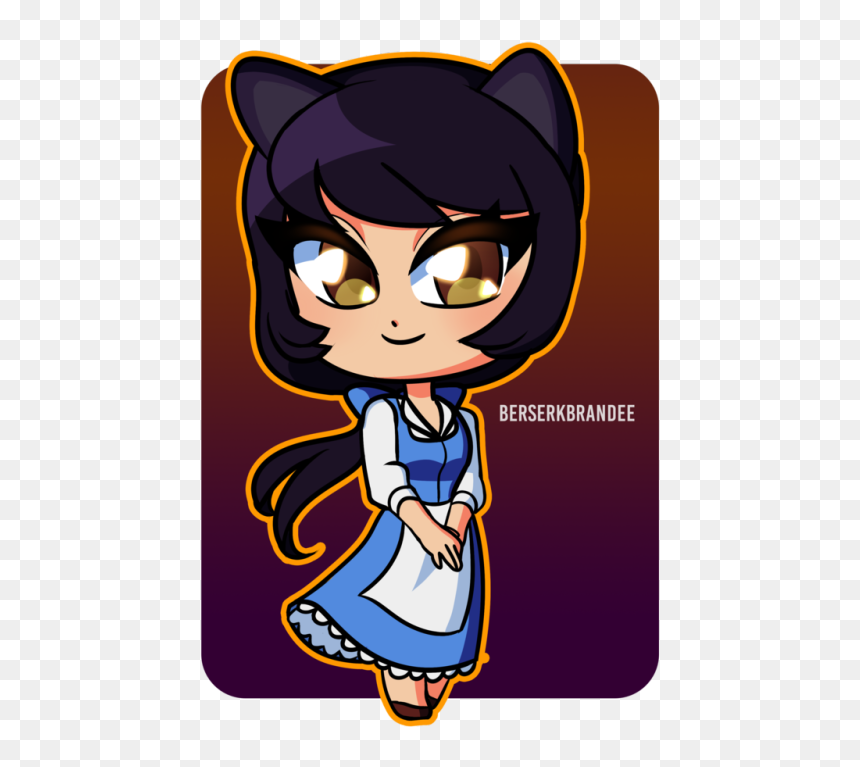 Berserkbrandee Cartoon Mammal Fictional Character Vertebrate - Cartoon, HD Png Download - rwby blake png