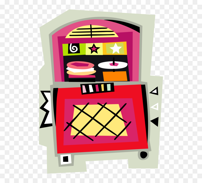 Jukebox Clipart Vector, HD Png Download - record vector png