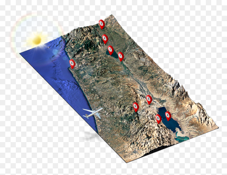 Israel Map - Illustration, HD Png Download - israel map png