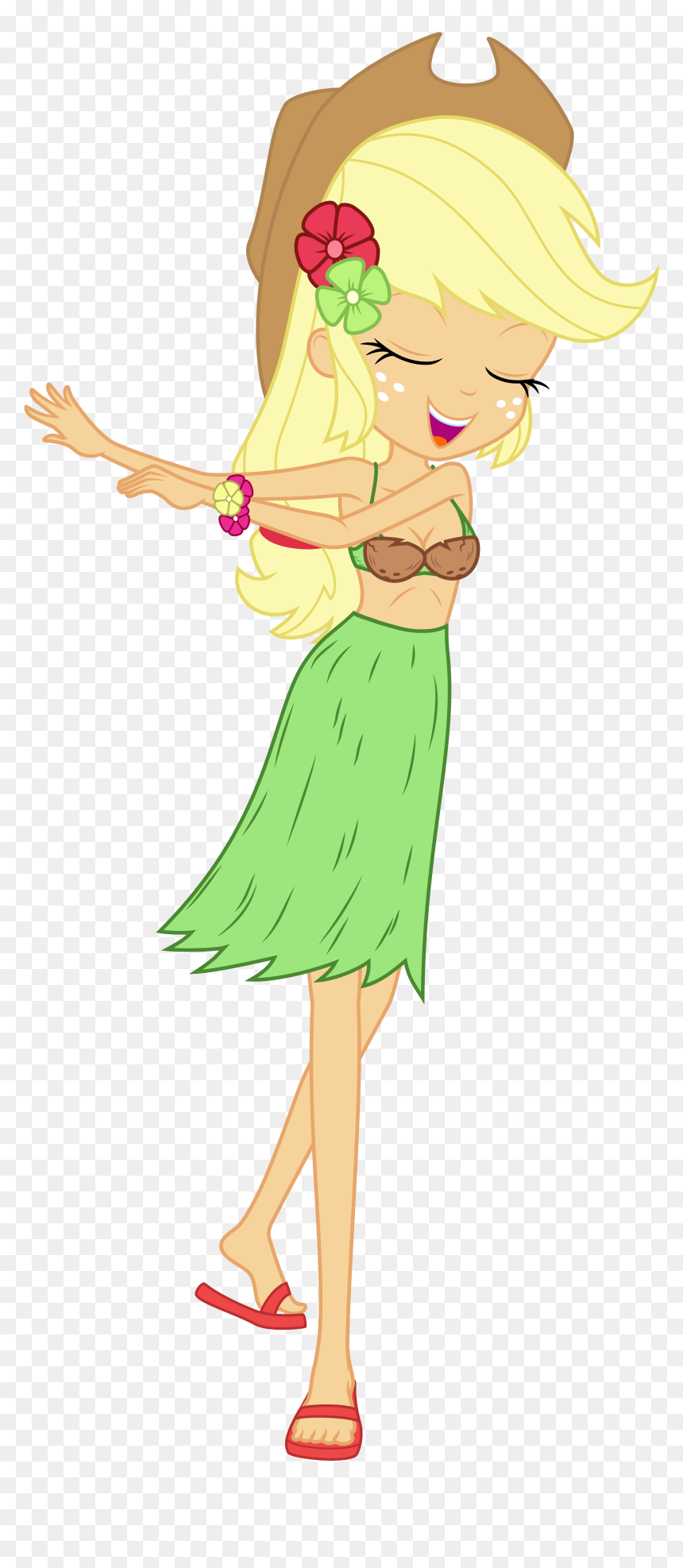 Transparent Coconut Bra Png - Equestria Girl Apple Jack, Png Download - discord mlp png