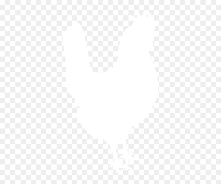 White Silhouette Of The Fancy Chicken Farm Co Logo - Rooster, HD Png Download - peggy carter png