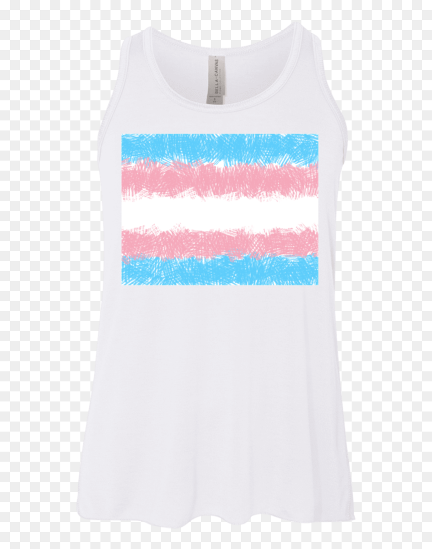 Transgender Flag In Crosshatch Design-bella Canvas - Active Tank, HD Png Download - crosshatch png
