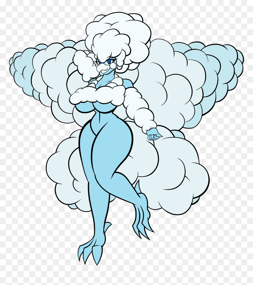 Anthro Mega Altaria - Female Anthro Altaria, HD Png Download - altaria png