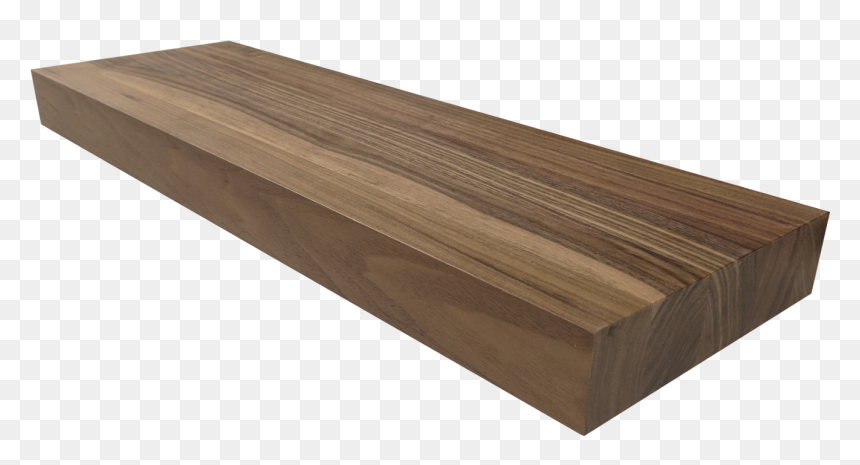 Custom Walnut Floating Shelves, HD Png Download - wooden post png