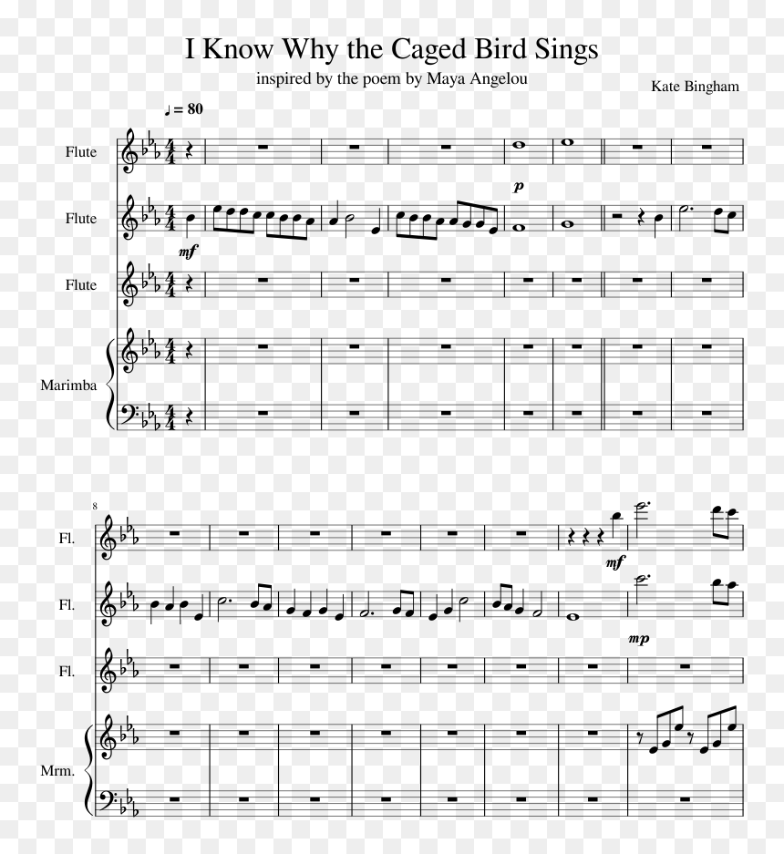 Ancient Words Sheet Music, HD Png Download - maya angelou png