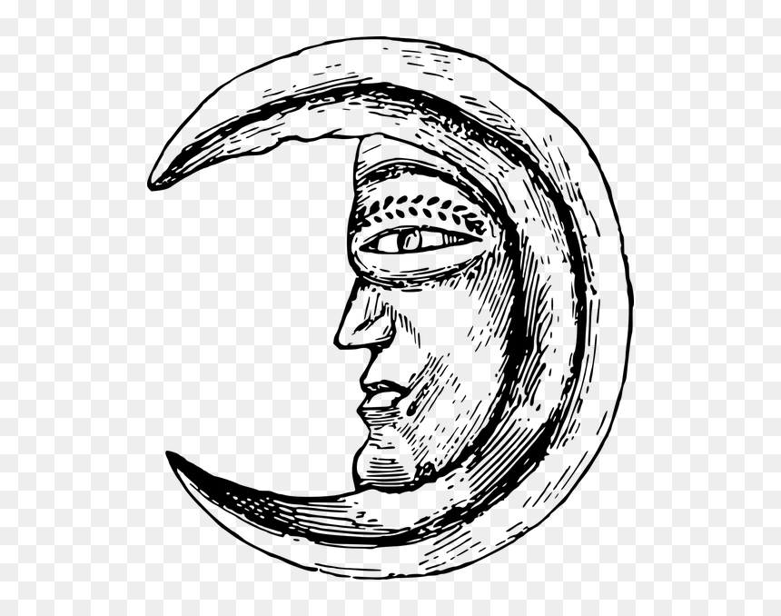 Collection Of Free Alone Drawing Poetic Download On - Black And White Moon Sketch, HD Png Download - maya angelou png