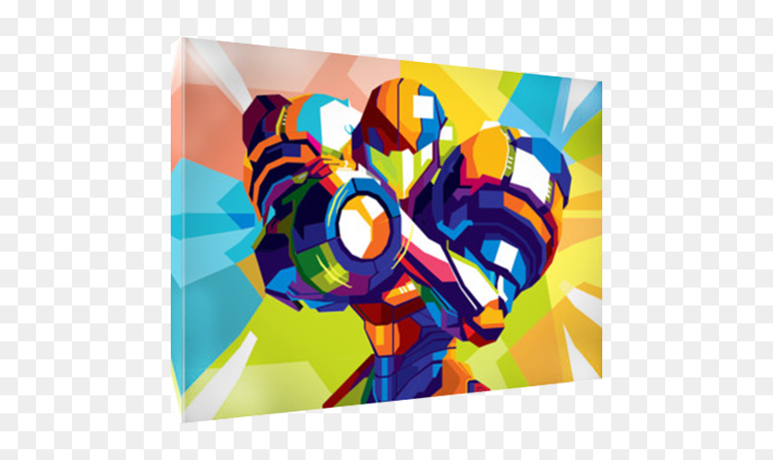 Metroid Wall Art, HD Png Download - super metroid png