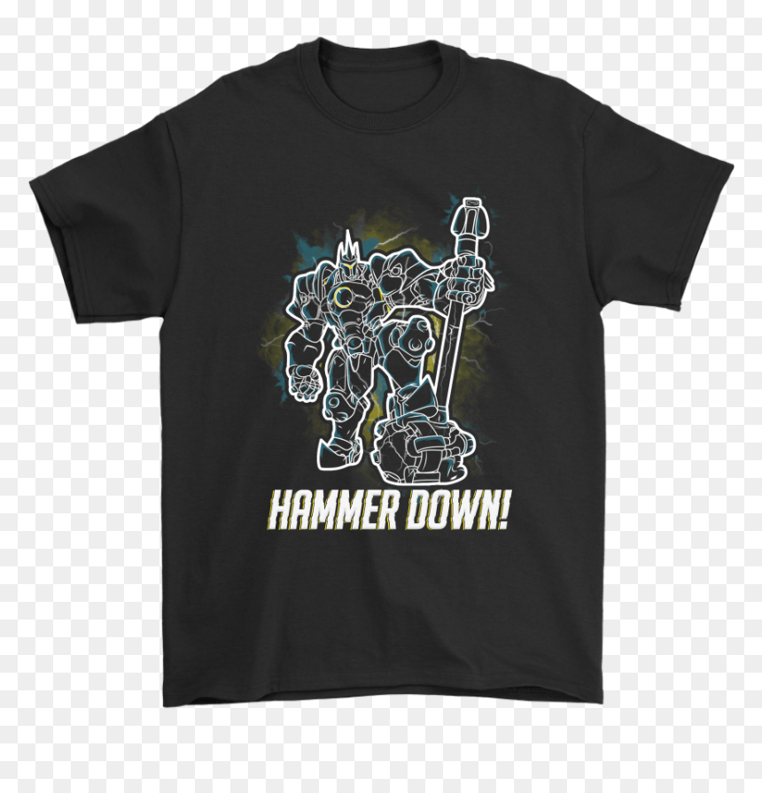 Hammer Down Reinhardt Wilhelm Overwatch Shirts - Ny Public Library T Shirts, HD Png Download - reinhardt hammer png
