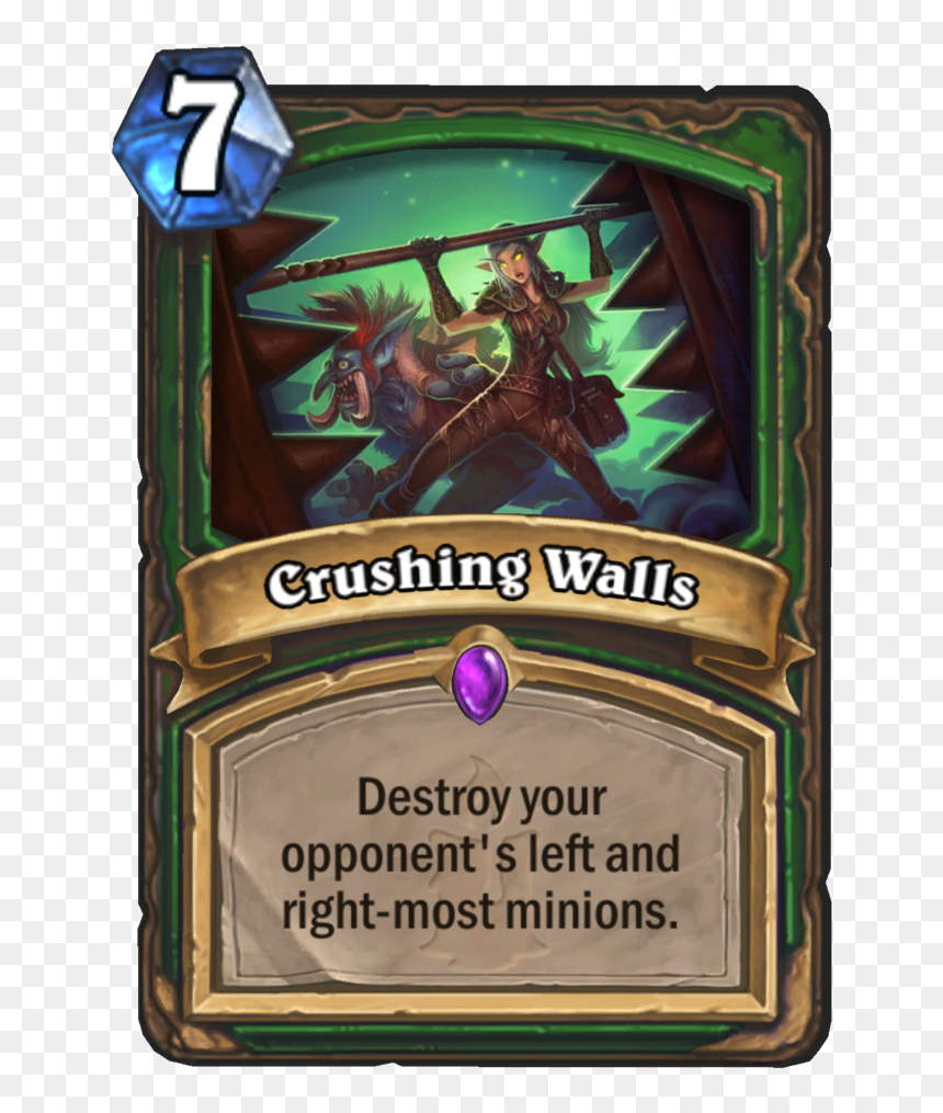 Crushing Walls Hearthstone Golden, HD Png Download - reinhardt hammer png