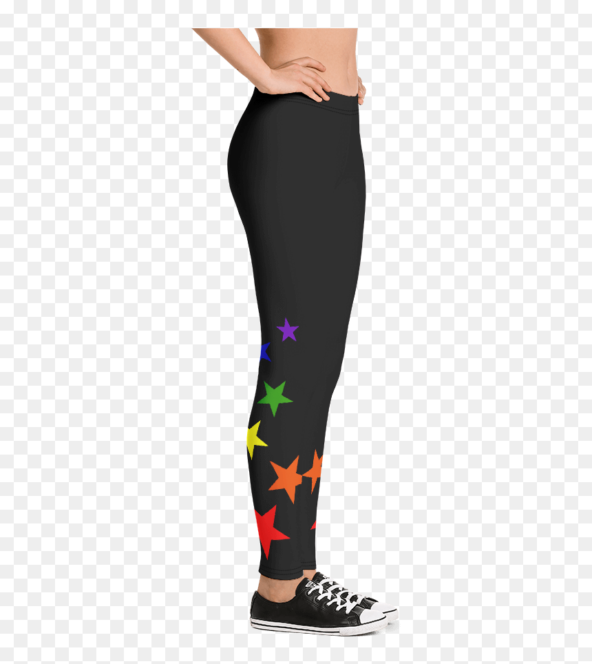 Fearless Leggings, HD Png Download - rainbow stars png