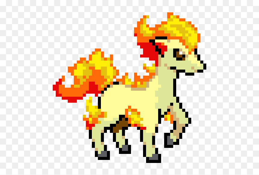 Cute Horse Pixel Art, HD Png Download - ponyta png