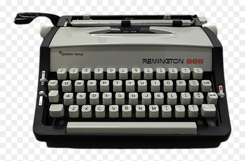 Remington-typewriter - Typewriter Transparent Png, Png Download - typewriter icon png