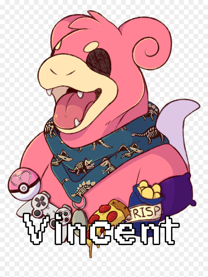 [p] Slowpoke Badge - Cartoon, HD Png Download - slowpoke png