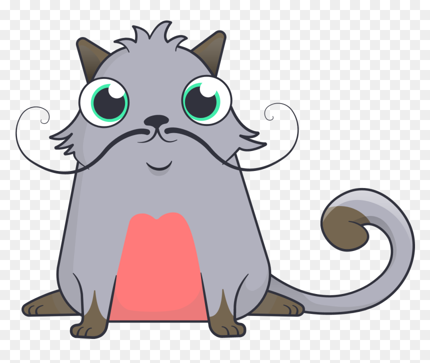 Cryptokitties Vector, HD Png Download - bigotes png