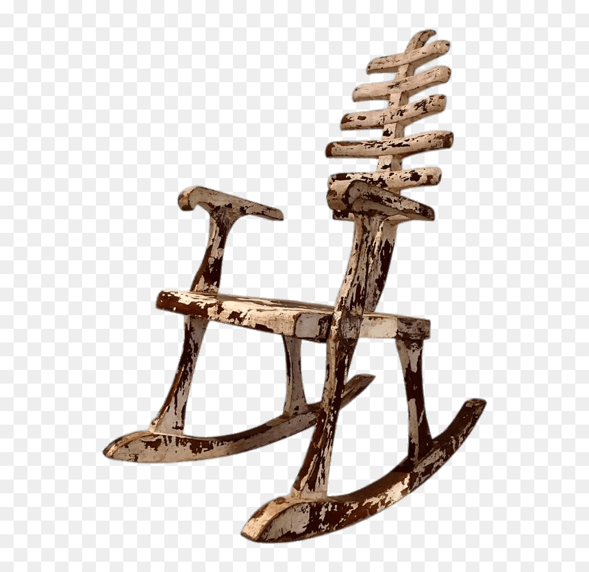 Rocking Chair With Ribcage Back - Rib Cage Chair, HD Png Download - ribcage png